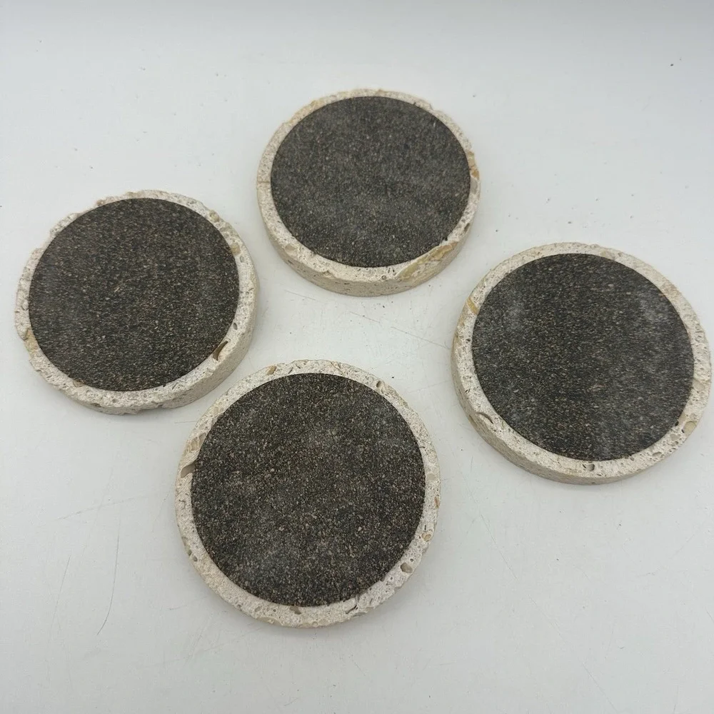 Set Of 4 Natural Stone 4